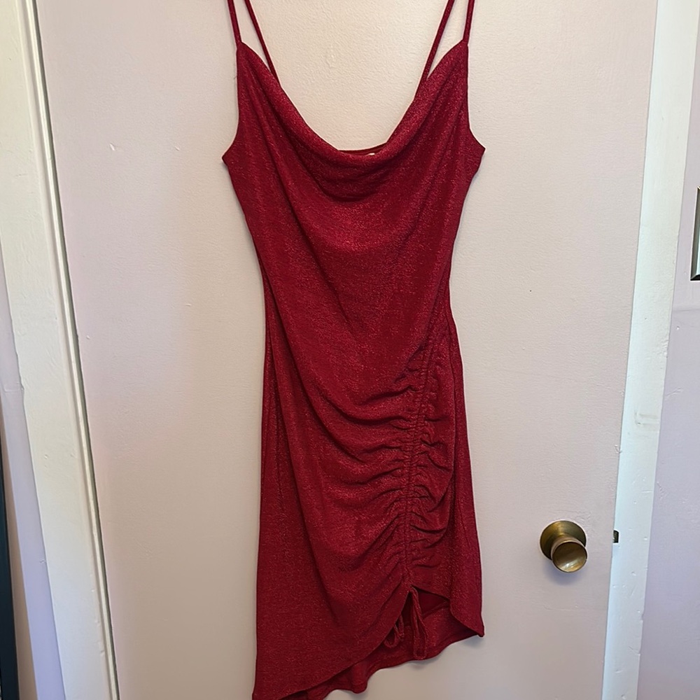 INSPIRED HEARTS Bodycon Asymmetrical Mini Dress